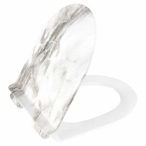 CARLO LAVA MATT DUROPLAST SLIM WC-Sitz mit Absenkautomatik, schräge Ansicht - WC-Sitze