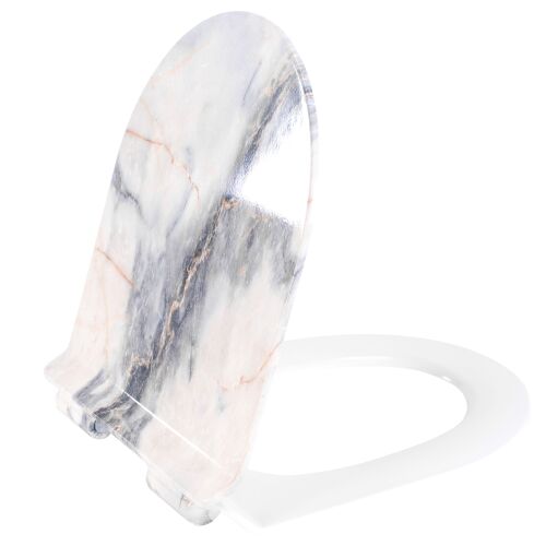Carlo Granit Shiny Duroplast Slim Toilettensitz, Marmoreffekt