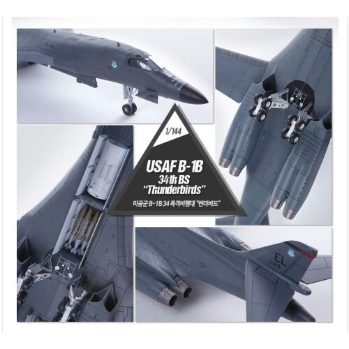 Academy 1:144 USAF B-1B Thunderbirds makett részletei - Modell és makett