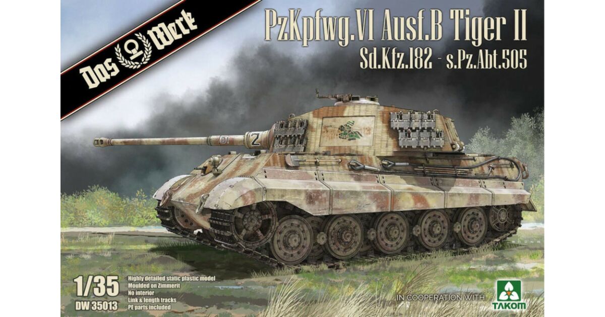 1:72 Sd.Kfz. 182 Königstiger - Komplettset für Beginer