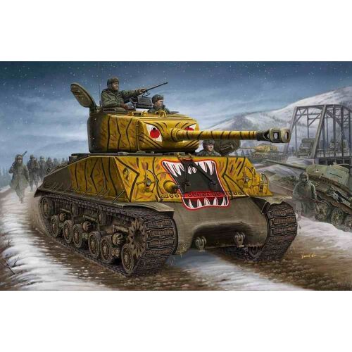 Hobby Boss U.S. M4A3E8 Tank 1:48 méretarányú modell makett 
