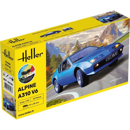 Heller Alpine A310 V6 1:43 Méretarányú Modell Készlet - Doboz