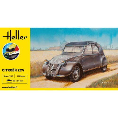 Heller STARTER KIT Citroen 2 CV 1:43 (56175)