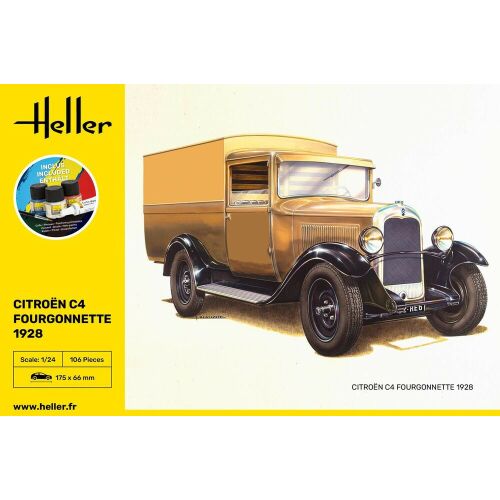 Heller STARTER KIT Citroen C4 Fourgonnette 1926 1:24 (56703)