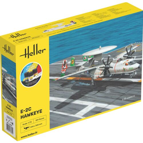 Heller STARTER KIT E-2C Hawkeye 1:72 méretarányú repülőgép modell készlet csomagolása