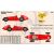 MisterCraft Alfa Romeo Alfetta 1:24 modellkészlet jelölési és festési ótmutató az 1950-es Grand Prix győztesének, arany trófeával, oldal- és felólnézettel, matricákkal a testreszabáshoz.