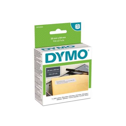 Etiketten für dymo lw Drucker 25x54mm, 500 Etiketten pro Karton, original, weiß 41336154