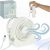 Fehér USB-s újratölthető csipeszes ventilátor, hordozható asztali ventilátor 3 sebességi fokozattal