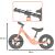 Dimensiunile bicicletei de echilibru portocalii Trike Fix Active X2