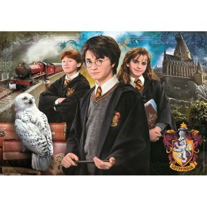 Puzzle Clementoni Harry Potter de 1000 de piese, prim-plan cu personajele - Clementoni Puzzle