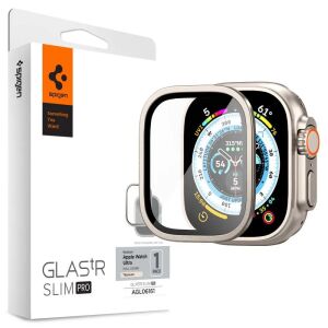 Sticla securizata Spigen Glas.tR Slim Pro pentru Apple Watch Ultra (49 mm) - bej 140909498 - Smartwatch-Gehäuse