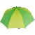 Umbrelă verde și galbenă cu dimensiuni