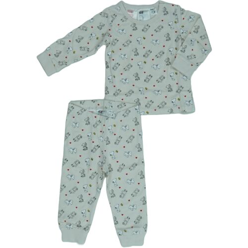 H&M lányka pizsama szett 74-es méretben, Peanuts Snoopy mintával
