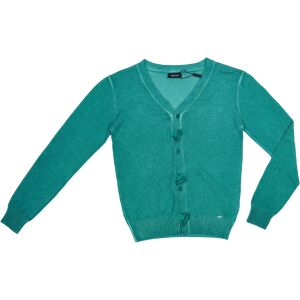 Grüner Cardigan mit dekorativen Knöpfen - Pullover für Damen