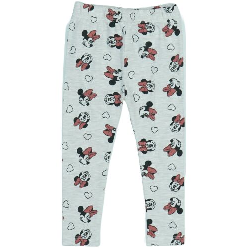 Minnie egér leggings lányoknak, szürke Minnie egér mintával - Gyerek leggings
