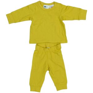 Żółty zestaw piżamy dla niemowląt H&M (rozmiar 50) - bluzka z długim rękawem i spodnie - H&M