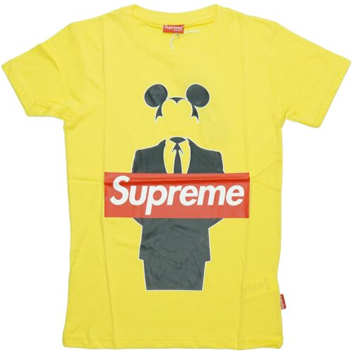 Sárga Mickey egér Supreme póló gyerekeknek - Gyerek póló
