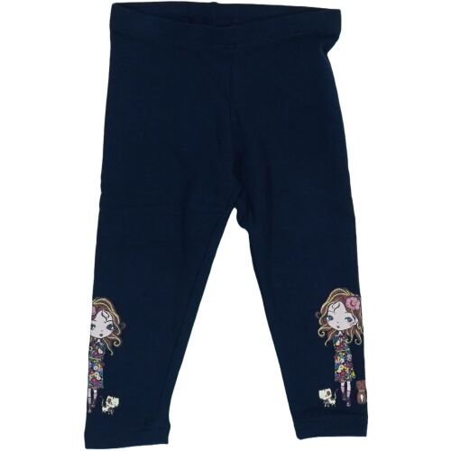 Lányka sötétkék leggings baba mintával - C&A