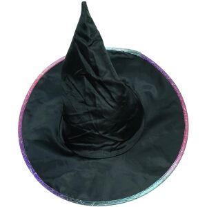 Selyem czarny kapelusz wiedźmy akcesorium kostiumowe - Kostium dla dorosłych