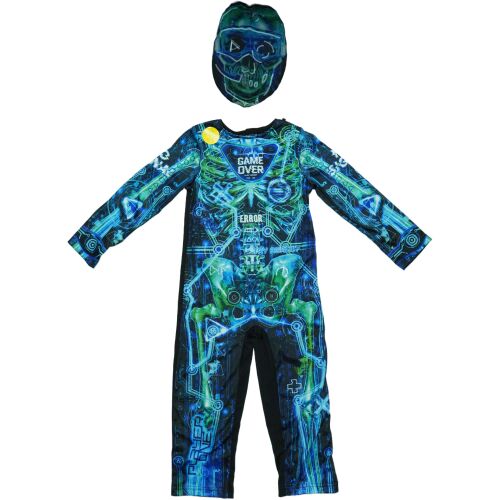 Kostým robota kostry Game Over pre deti s maskou, veľkosť 104