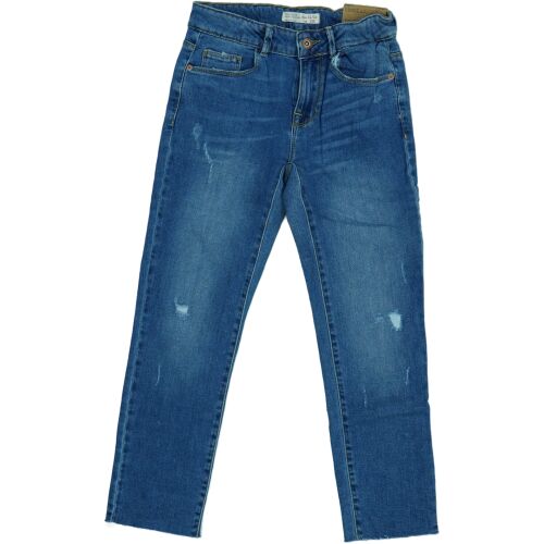 Fiúknak kék szakadt farmernadrág, 152-es méret - Gyerek nadrág, leggings
