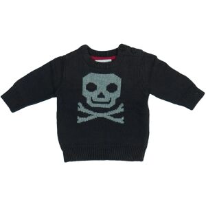 F&F Fred & Flo Strickpullover für Baby Jungen mit Totenkopf Design - Pullover für Damen