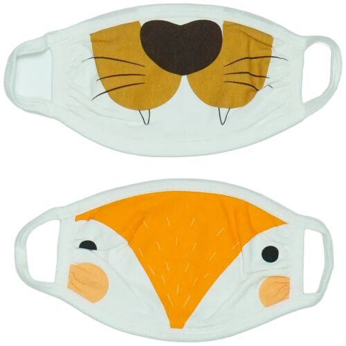 Set od 2 maske za lice s dizajnom morskog slona i lisice
