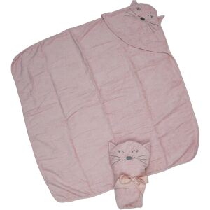 Różowy kaptur z kapturem z motywem kota, idealny dla dzieci - Ręcznik kąpielowy, ręcznik kąpielowy, łapacz