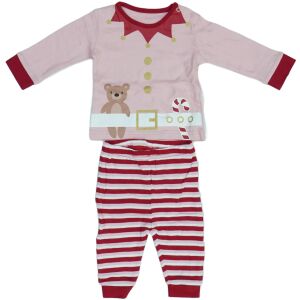 George karácsonyi témájú baba pizsama szett maci és cukorka mintával - Gyerek pizsama, hálóing