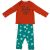 Pijama F&F Fred&Flo 'Baby elf' Mărimea 74, Top roșu și pantaloni cu stele
