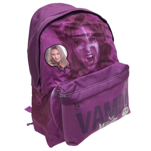 Ljubičasti ruksak Chica Vampiro 'Vamp!' s lubanjom