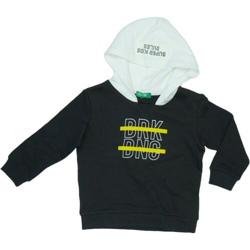 Benetton Fiú Kapucnis pulóver (Méret: 92)