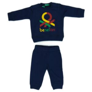 Benetton Момче Комплект от 2 части - Горна и долна част ЕС 62) 126139139 - Мода и обличане