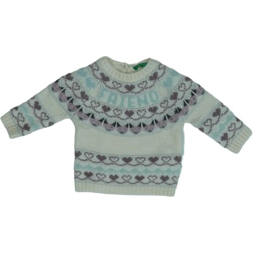Benetton Lány Kötött pulcsi (Méret: 62)