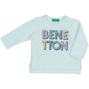 Bluză tricotată cu mânecă lungă pentru fete Benetton cu logo sclipitor, mărimea 68 - Pulovere pentru femei