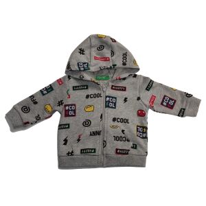Benetton Fiú Kapucnis pulóver (Méret: 62) 126035890 - Gyerek pulóver