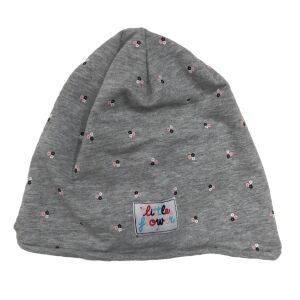 Szürke sapka kis virágokkal és 'little flower' logóval - OVS