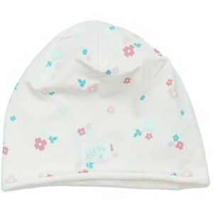 Rózsaszín virágmintás baba sapka - OVS
