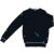 OVS Chlapčenský tmavomodrý pletený pulóver s bielym a modrým lemom, veľkosť 164