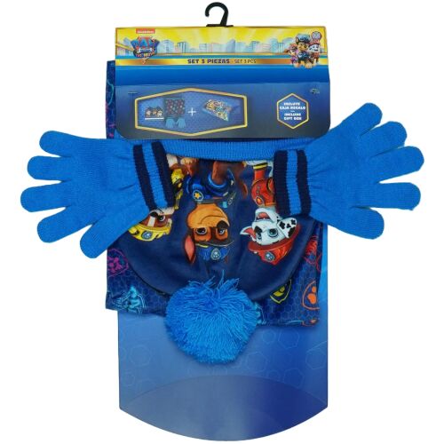 Set de iarnă Paw Patrol din 3 piese pentru copii, care include o pălărie, o eșarfă și mănuși