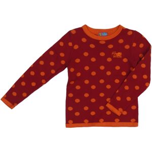 Pulover tricotat pentru fete Rosalita Senoritas, roșu cu buline, mărimea 110 - Pulovere pentru femei