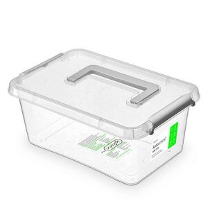 Orplast Nanobox 4,5 Liter Aufbewahrungsbox mit Deckel und Griff, transparent, antibakteriell, BPA-frei - Aufbewahrungsboxen und -körbe