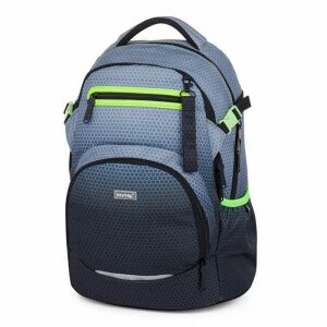 OXY Ombre szürke iskolai hátizsák, 28 literes, elölnézet - Oxybag