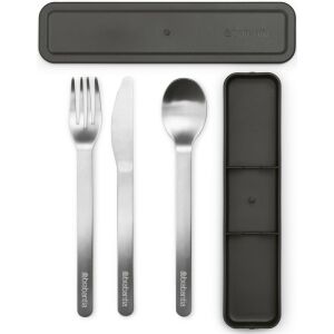 BRABANTIA Make &amp; Take cutlery set dark grey 206641 126047474 - Zestaw sztućców