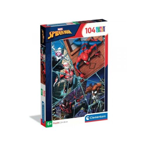 Clementoni Spiderman Puzzle SuperColor 104 piese - cutie