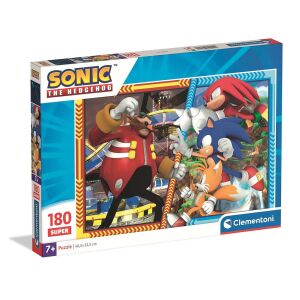 Sonic a sündisznó 180 darabos puzzle a Clementonitól, Sonic, Tails, Knuckles és Dr. Eggman szerepel rajta - Clementoni Puzzle