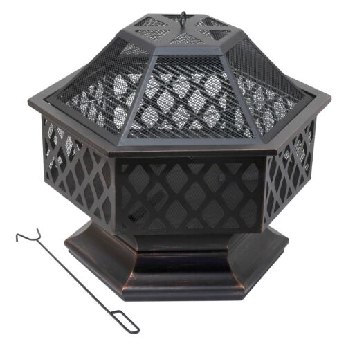 Cattara HEXAGON tűztér copper patina fedéllel 126048483