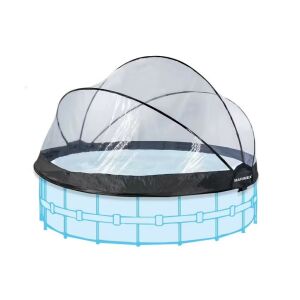 Marimex Pool House Control 3,66 m medence takaró, átlátszó kupola takaró a föld feletti medencékhez, védi az időjárástól, melegíti a vizet, könnyű összeszerelés - Medence takaró