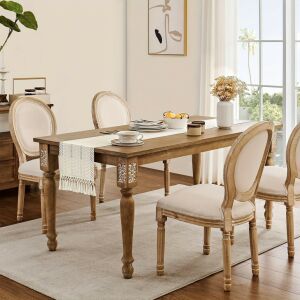 Cremefarbener Makramee-Tischläufer mit Quasten 126048809 - Wandpaneele & Wandaufkleber, Teppiche und Tischdecken