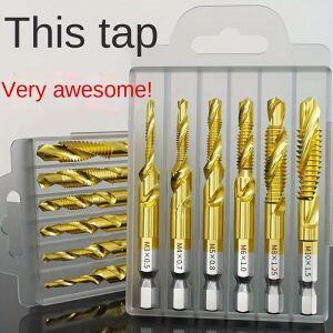 Set combinat de burghiu și tarod cu cap hexagonal 126048840 - Accesorii pentru unelte